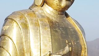 The tallest Buddha in the world, the Lushan Giant Buddha in Henan.