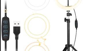 Classic Led Ring Light With 6 Feet Tripod Stand | 3 Color Modes Ring Flash Ring Flashnbsp;nbsp;(Black)