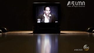 OJ's reaction when confronted with a photo of him wearing the murder shoes