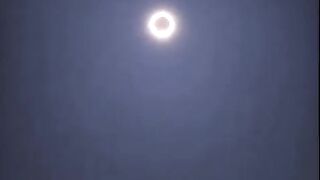 100x zoom on the solar eclipse