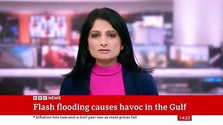 Dubai airport flooded as UAE and Oman reel from deadly storms | BBC News