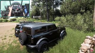 Ford bronco & Toyota 4Runner - Forza Horizon 5 Realistic Driving | Steering Wheel Gameplay