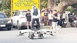 BIG DRONE HERE AT CALATAGAN, BATANGAS (Hoverboard Air