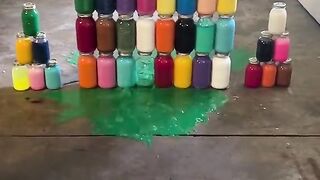 Paint bottle broken video | satisfying video |ASMR