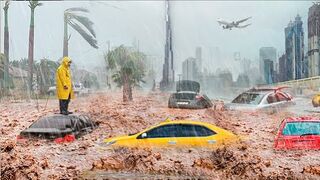 Mass Evacuation in Dubai! Flash Flooding Destroys UAE, World is Shocked