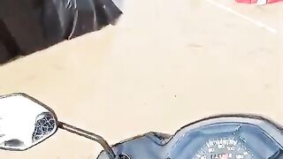 flood which resulted in all parked motorbikes being submerged