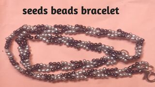 Seed bead necklace :easy seed bead necklace for Beginner