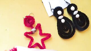 Diy earings with fancy wire.