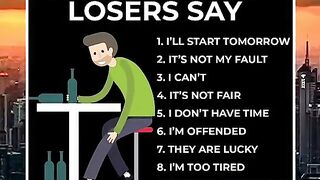 9 Things Only Losers Says