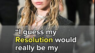 Top Celebs New Year Resolution 2023 to start year #shorts #youtubeshorts #mileycyrus #newyear2023