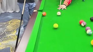 Funny pool game play
