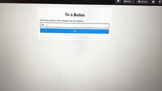 Tri à bulles