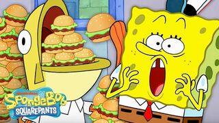 SpongeBob Characters Eating TOO MUCH FOOD for 30 Minutes Straight ???? | SpongeBob