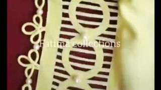 Stylish sleeves designing party wear dress new collection