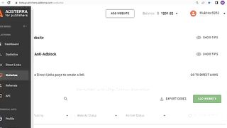Online Earning  money from Adstera
