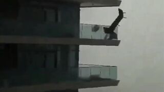 Strange weather in Dubai today