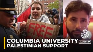 Police crack down on Gaza protest at Columbia University