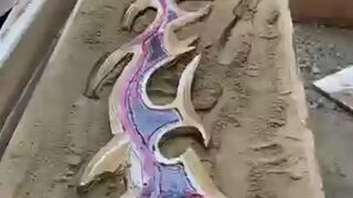 Making a fire sword One of the most famous Arab swords