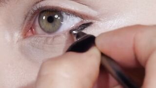 Eye makeup.