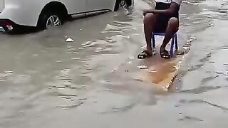 Street boating in Dubai