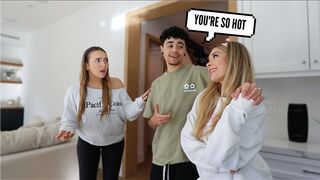 FLIRTING WITH MY GIRLFRIENDS BEST FRIEND IN FRONT OF HER!