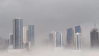 Storm and heavy rain in dubai today #dubai #rain #flood #uae????????
