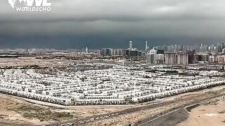 Dubai Mai Hony wali Barishon Ki time lapse Video