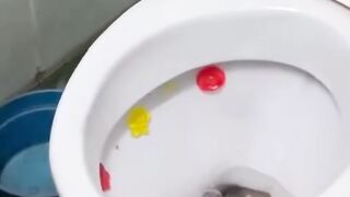 Be careful before using the toilet