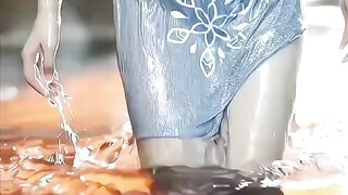 Don't look at the copy, look at me in three seconds # swimming pool beauty # good body show