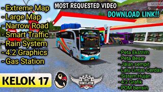 BUSSID Most Requested Video Extreme, Large Kelok 17 Map Released in Bus Simulator Indonesia Maleo