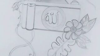 Massh-Allah Nice drawing with pencil easy #graphicdesignerparvej #parvej730 #drawing #art