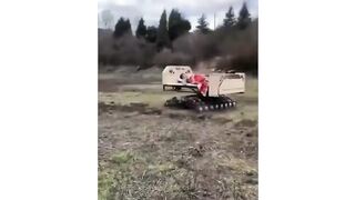 This man built a motorised bed so he can go anywhere lying down