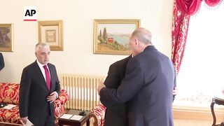Turkish president meets Hamas political leader Haniyeh in Istanbul.