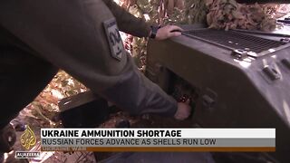 Ukraine ammunition shortage_ Russian forces advance as shells run low.
