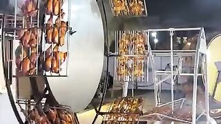 Cooking kebabs in an unusual way