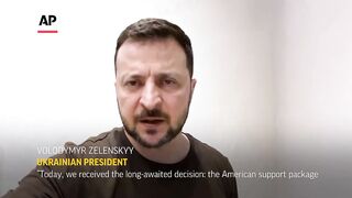President Zelenskyy thanks all who supported package after US House passes billions in aid for Ukrai