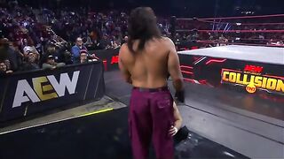 Danielson & Castagnoli Vs Takeshita & ROH TV Champ Fletcher AEW collision