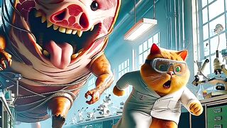 Cats monster attack OMG #shorts #cats