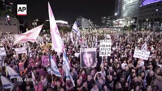 Thousands protest in Israel, demanding elections and a Gaza hostage release deal.