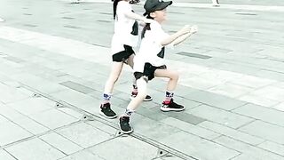Little beauties dancing down the street