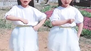 Dancing little beauties in the countryside