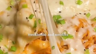 tteokbokki and noodles