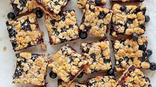 Blueberry Pie Bars.