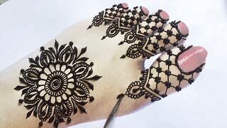 #Leg Mehndi design