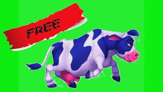 cow animation green screen | animated cow green screen | cartoon cow green screen | 365Queen