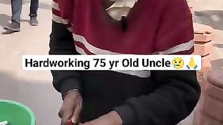 75 year Old Uncle???????? #respect #helpinghands #help.