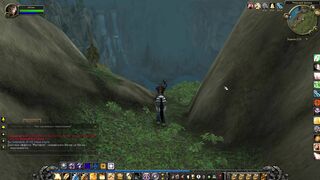WOW очередной прыжок на коне. Учу коня летать, а он застрял в скале World of Warcraft