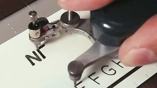 Using a VINTAGE lettering set