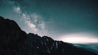 A Merched View of Night from Mountain