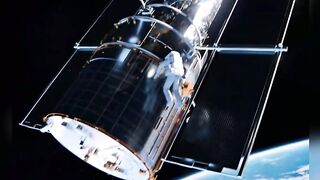 The Earth and the Moon are in a terrible collision that reaches a space station